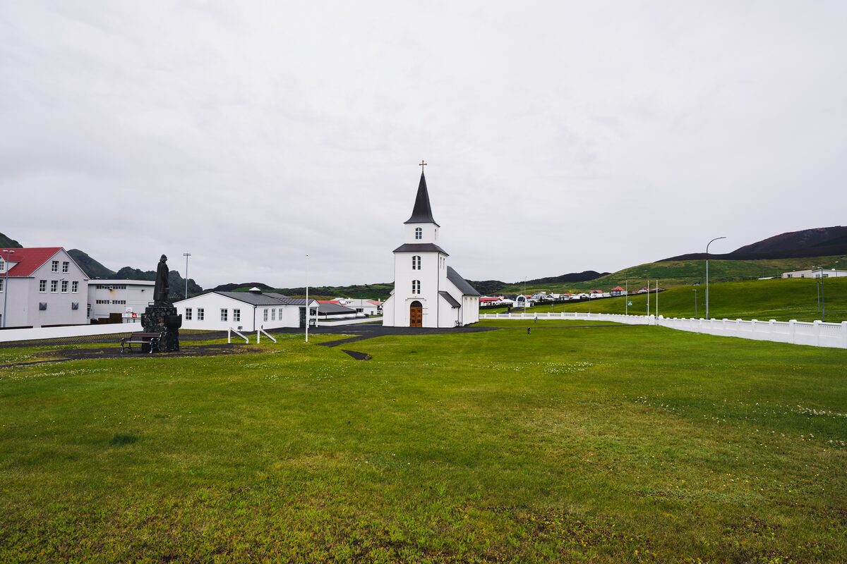 Church in Vestmannaeyjar islands