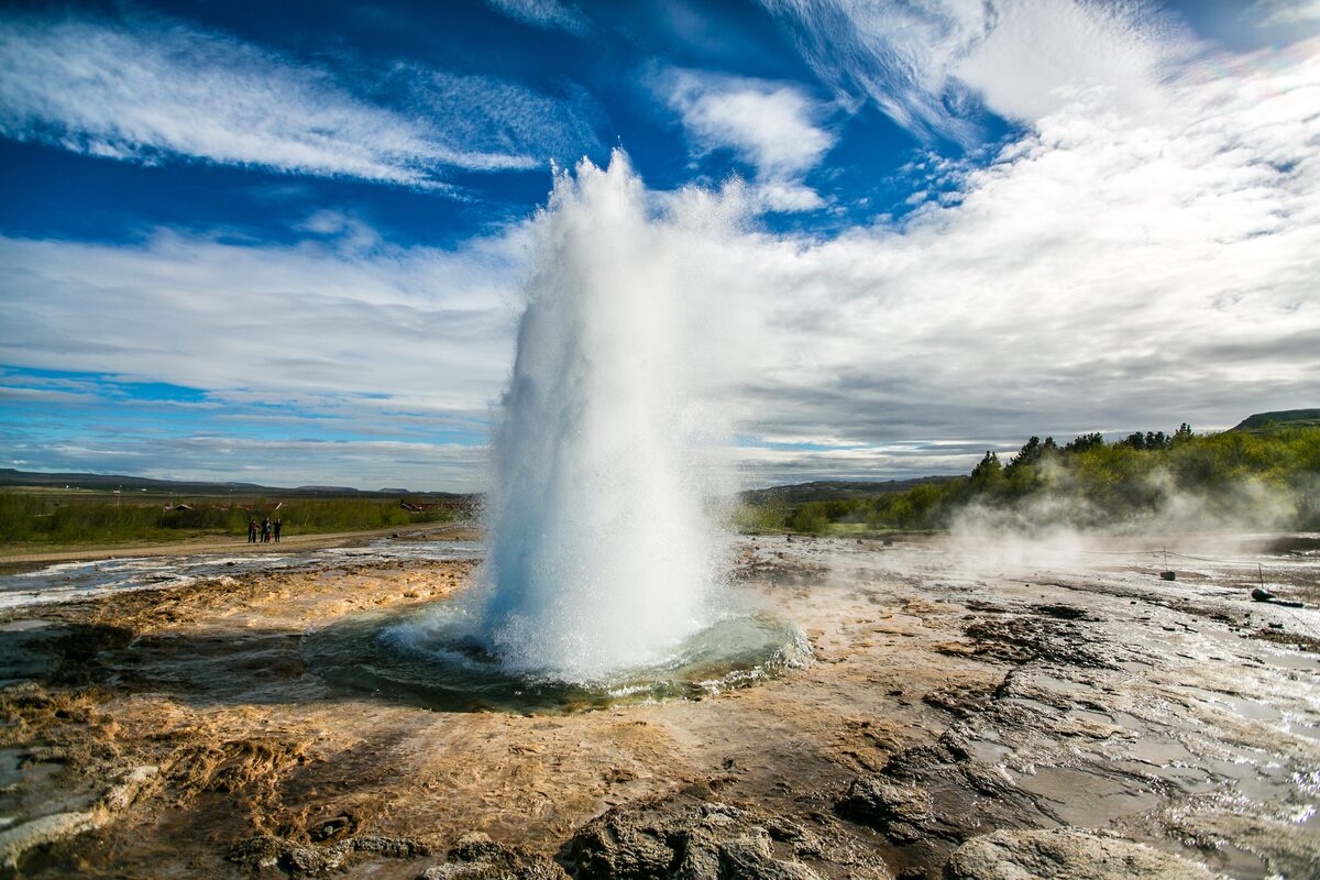Strokkur geyser eruption in Iceland
