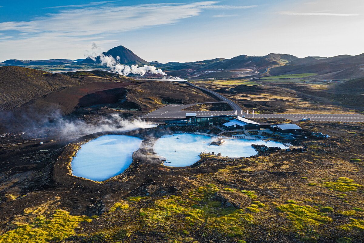 Blue hot baths in Myvatn