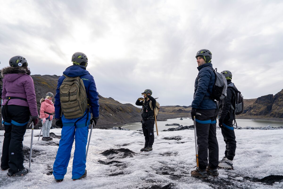 Group At Solheimajokull