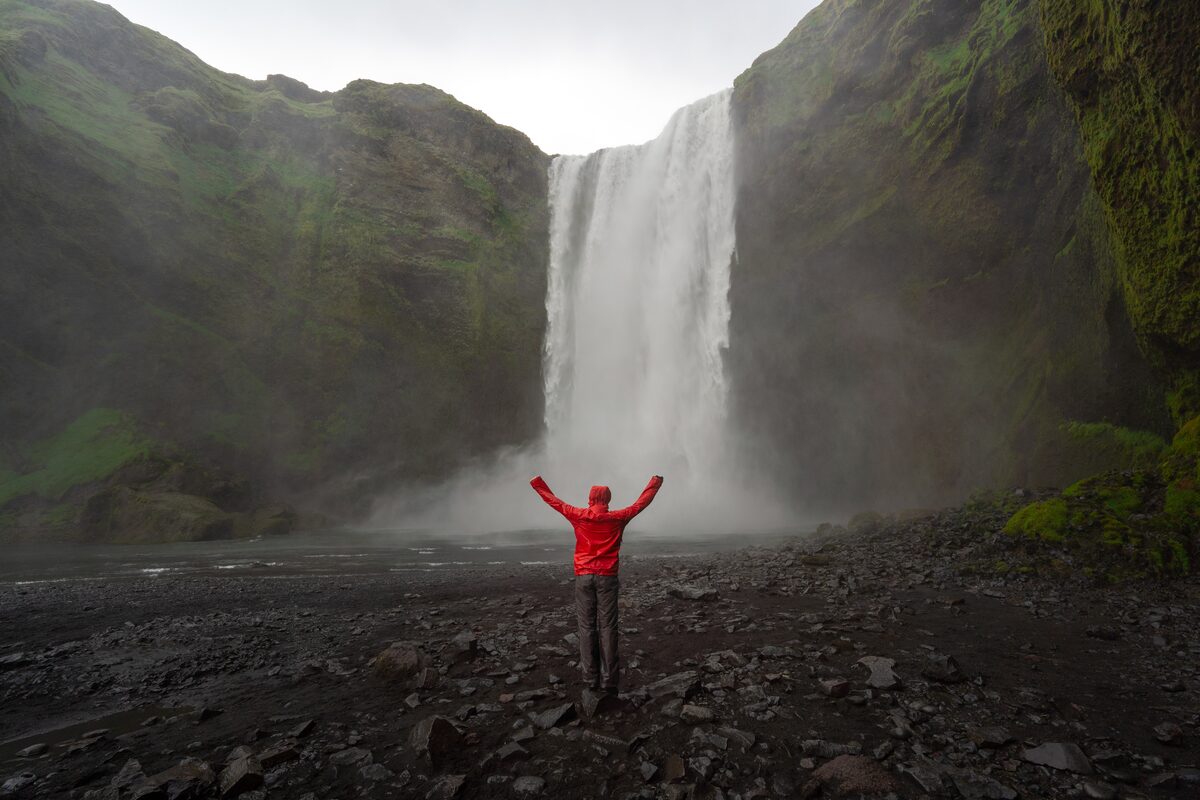 Skogafoss waterfall