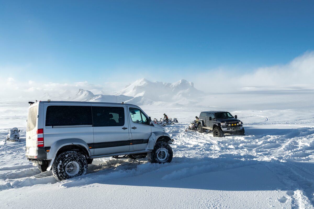 Super Jeep Snow Landscape
