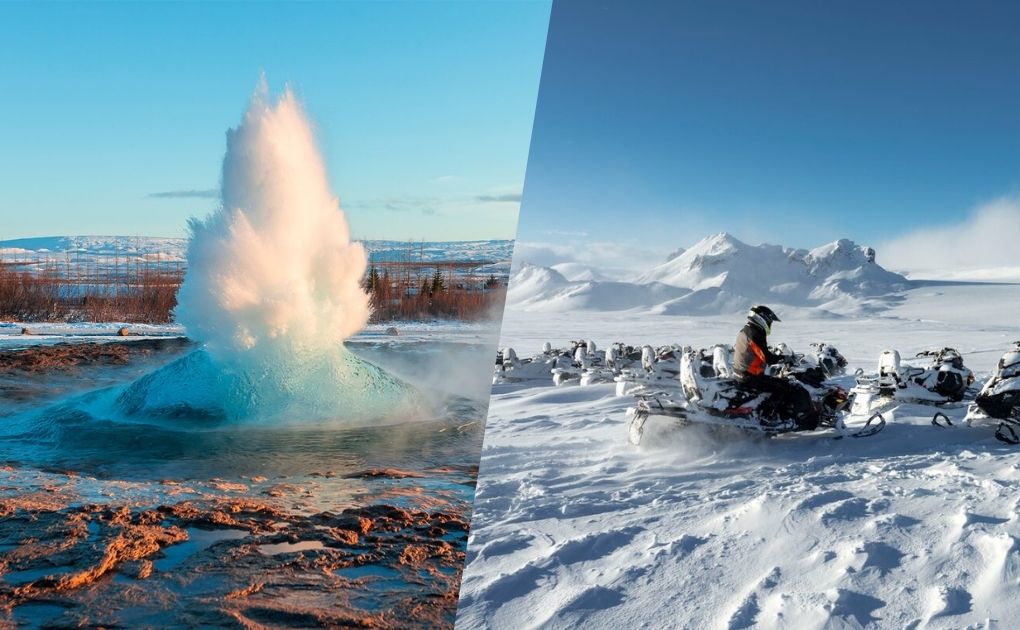 Golden Circle & Snowmobiling Tour