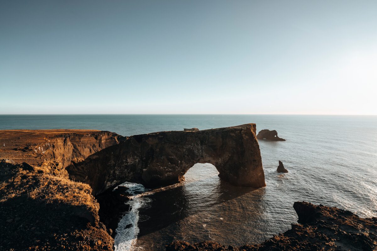 Dyrholaey Arch Over Sea
