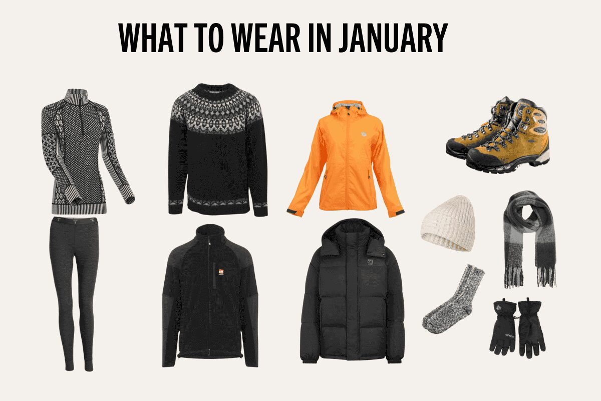 Infographic representing layers of winter clothing