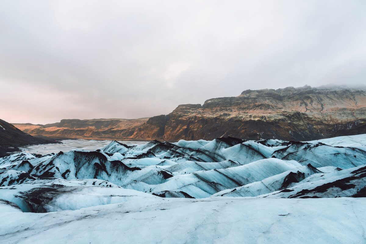 Blue Ice Formation Solheimajokull