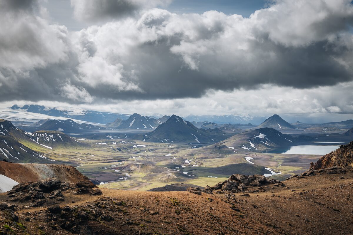 Mountains scenic view in Laugavegur
