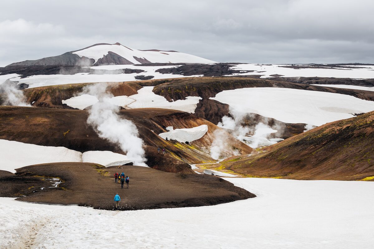 Laugavegur trail geothermal area