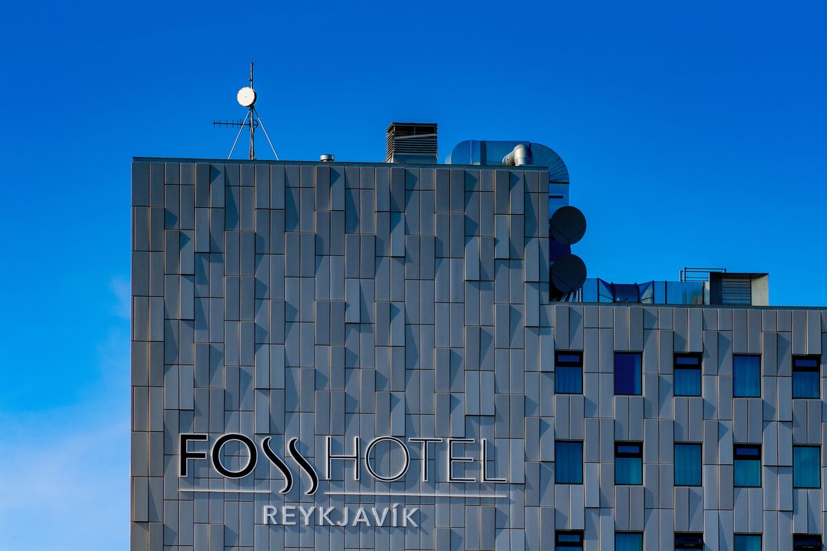 Foss hotel in Reykjavik during summer months.