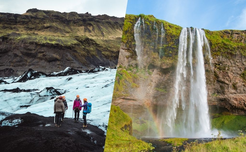 Südküste, Wasserfälle & Gletscherwanderung
