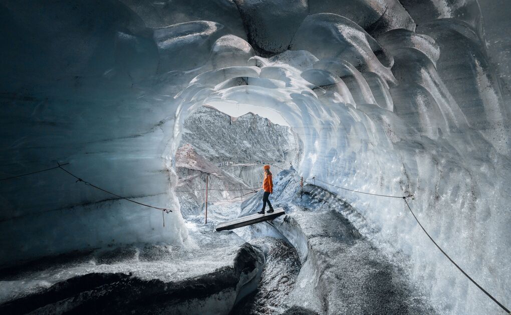 Die Eishöhle unter dem Vulkan Katla