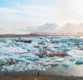 Iceland glacier and waterfall landscape — photo 2