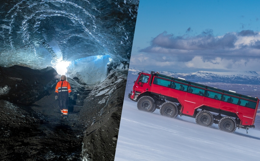 Golden Circle & Ice Cave Tour in Monster Truck from Reykjavík 