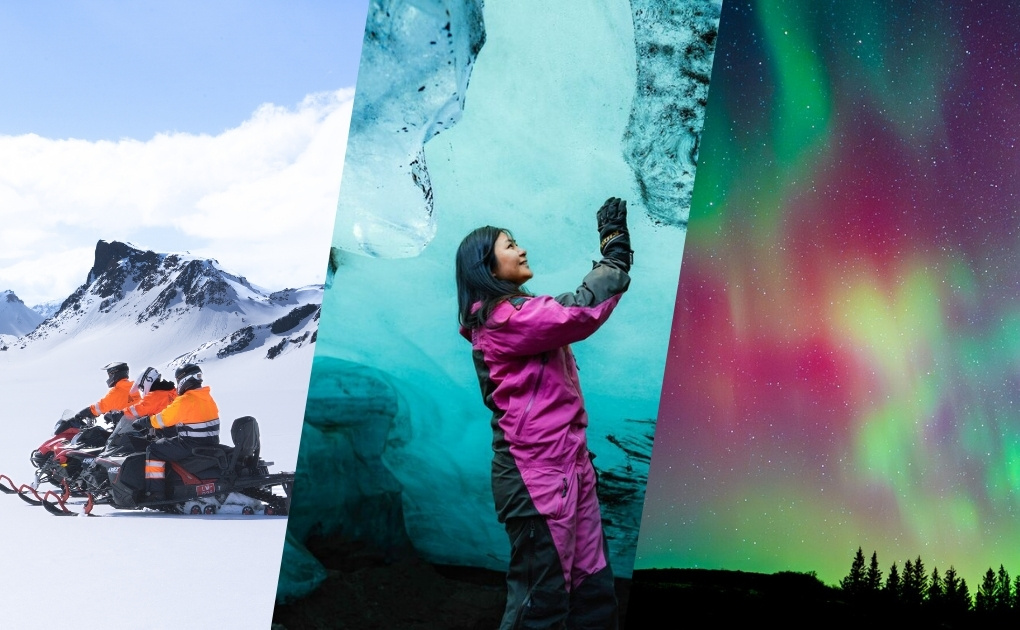Ultimate Snowmobiling, Ice Cave & Northern Lights Trip from Reykjavík