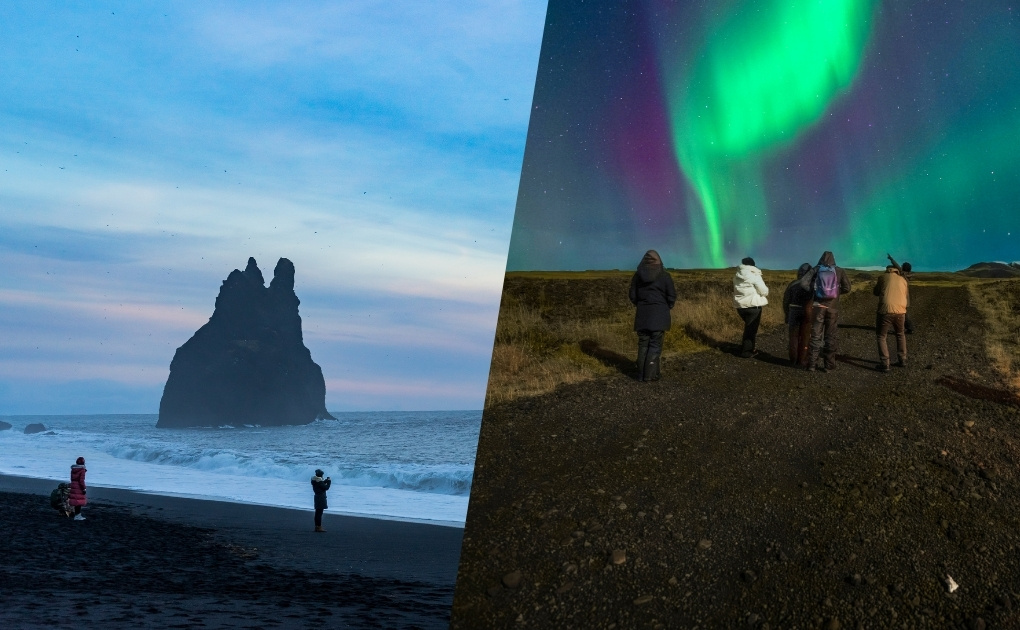 South Coast Wonders & Northern Lights Tour from Reykjavík  