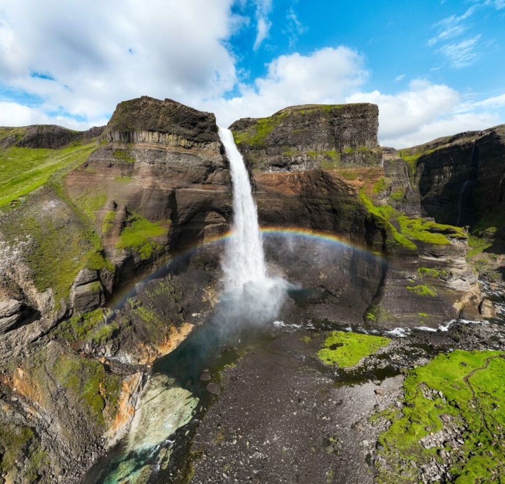 Háifoss Waterfall