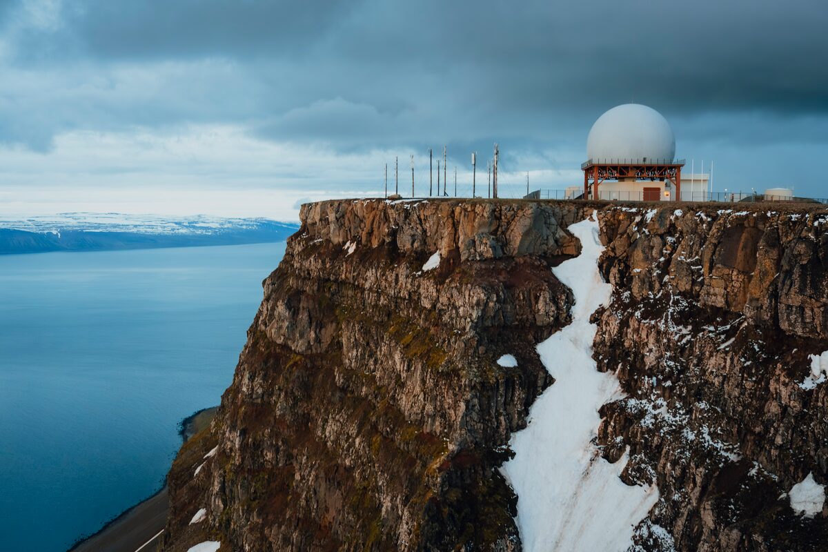Bolafjall cliff at the Westfjords in Iceland