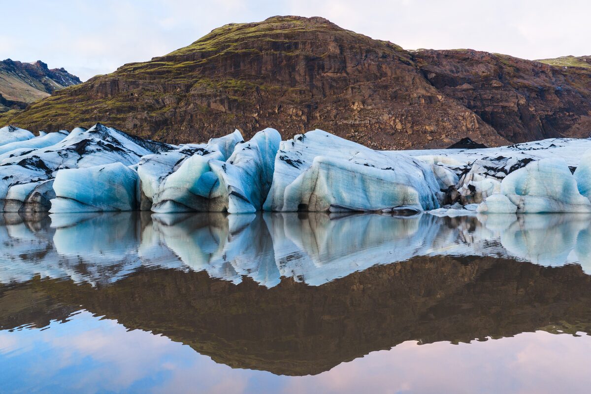 Ice Formations At A Glacier Lagoon in iceland