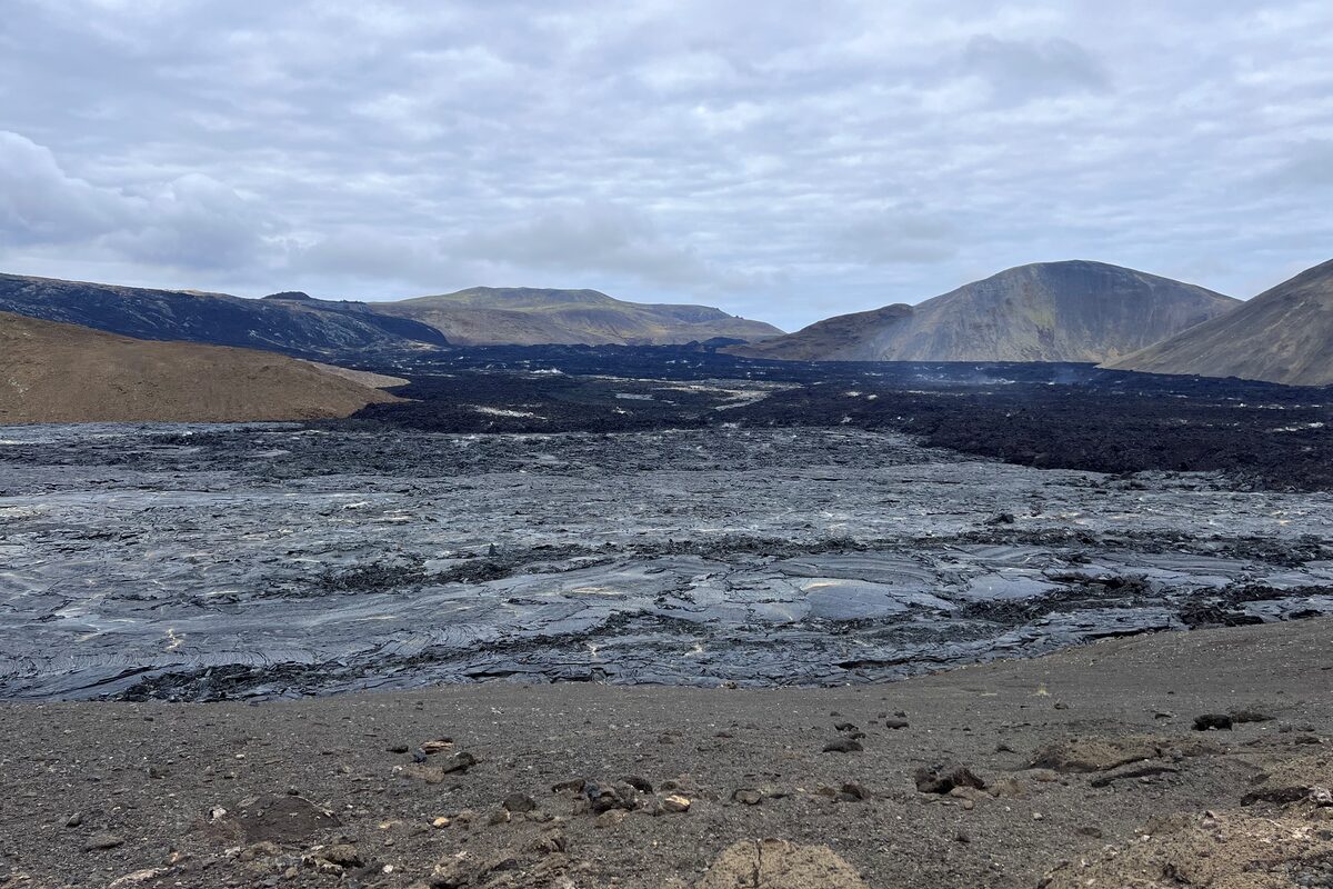 Lava Formations Near Grindavik in Iceland