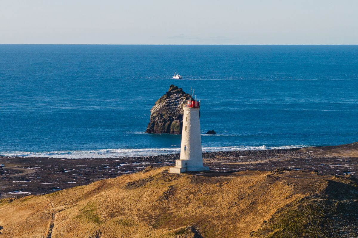 Lighthouse In Reykjanes in Iceland
