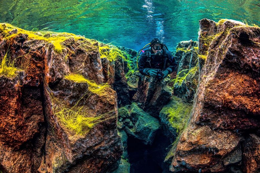 Diving In Between Two Rocks Tectonic Diving Day Tour | Scuba Diving | Arctic Adventures