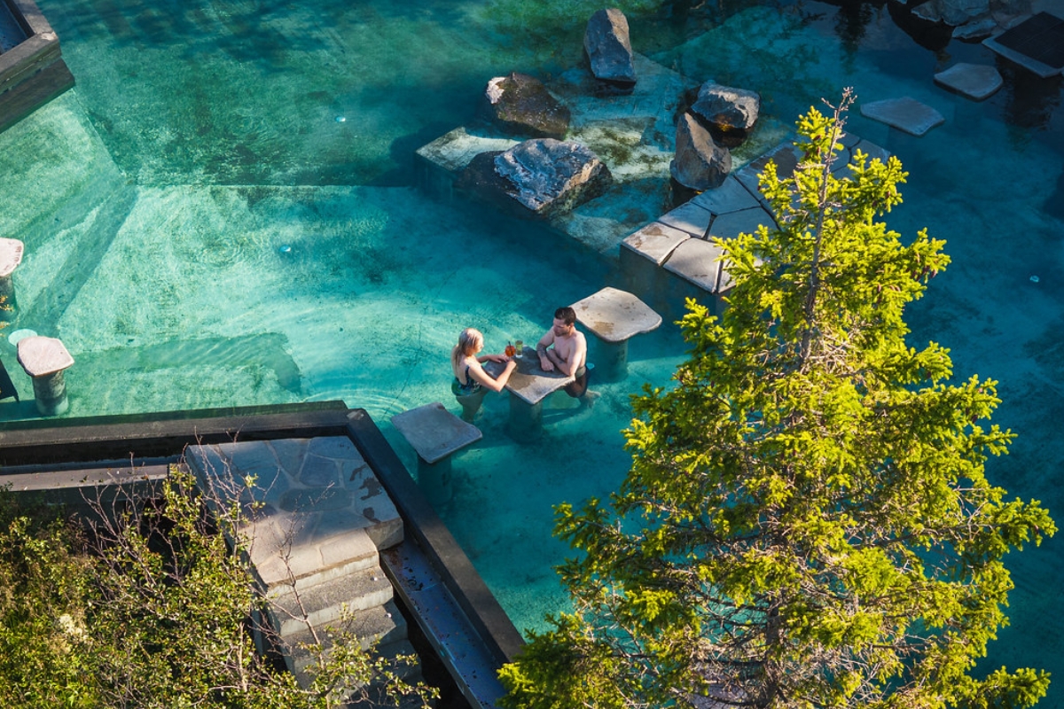 Couple At A Table At Forest Lagoon
