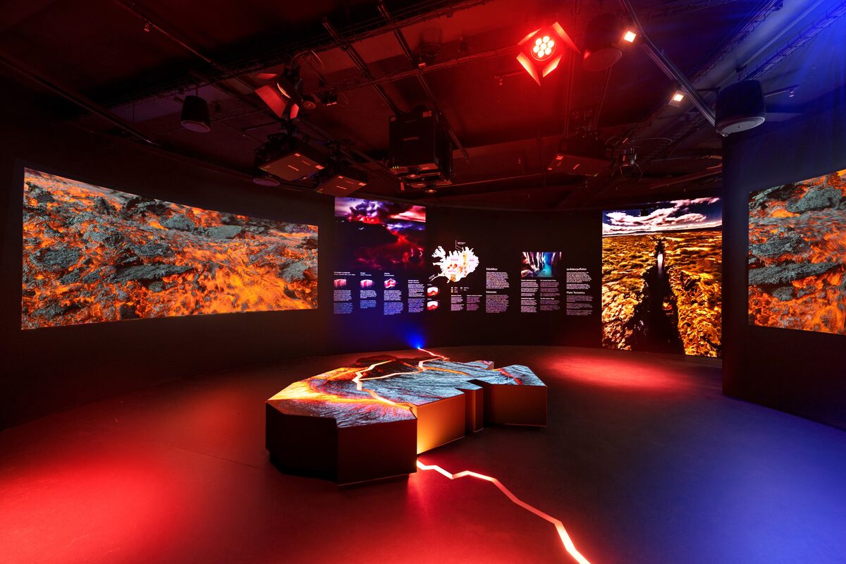 Lava Exhibition At Perlan Museum in Iceland