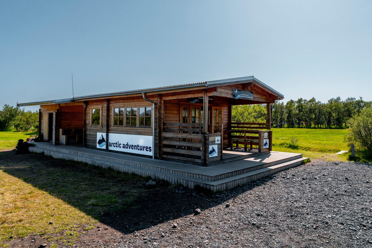 Cabin Meeting Point For Skaftafell Glacier Tours in Iceland