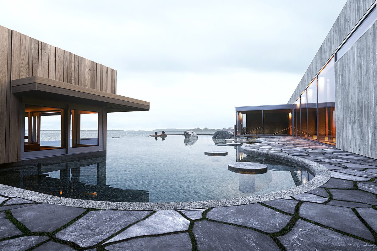 Pool At Laugarvatn Fontana Spa in Iceland