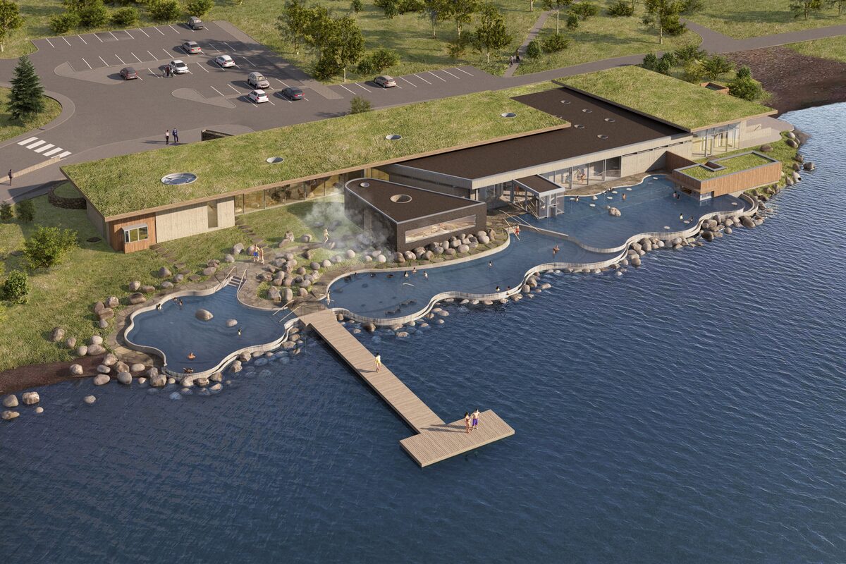 Laugarvatn Fontana Spa Remodeled Exterior in Iceland