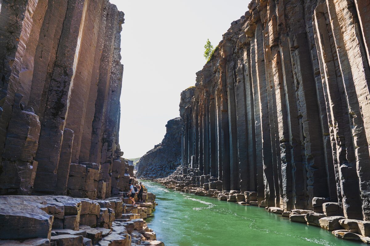 Studlagil Canyon In Summer in Iceland