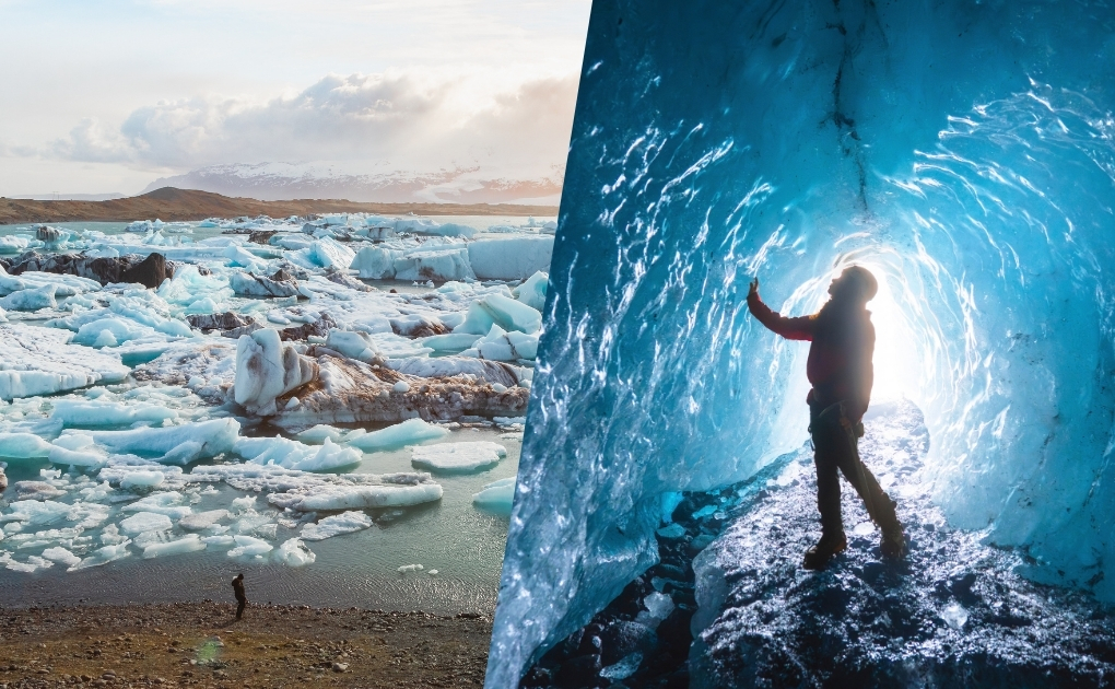 Chinese Tour: 3-Day Golden Circle, Brúarfoss, South Coast, Jökulsárlón & Ice Cave