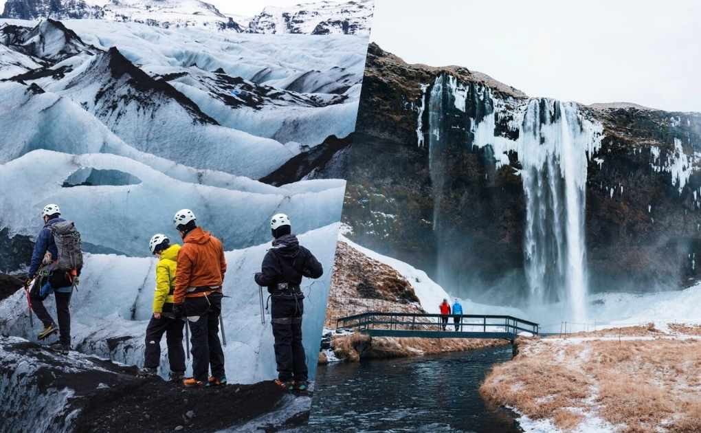 South Coast, Waterfalls and Glacier Hike From Reykjavík