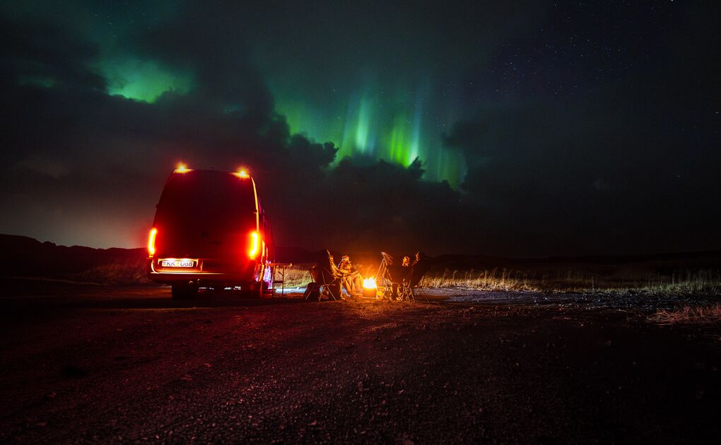 Aurora Hunt with Campfire, Marshmallows and Thermal Suits