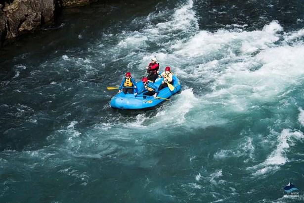 extreme river rafting in Iceland