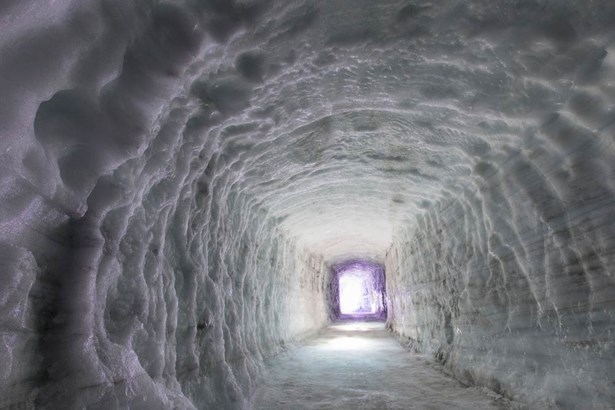 biggest man made ice cave in Iceland