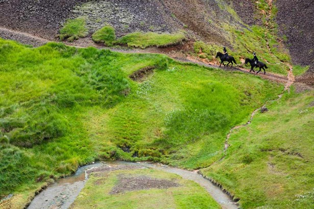 horseback riding in south of Iceland