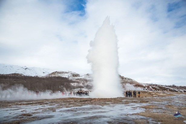 geyser eruption in Iceland