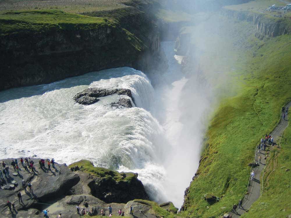Icelandic Golden waterfall