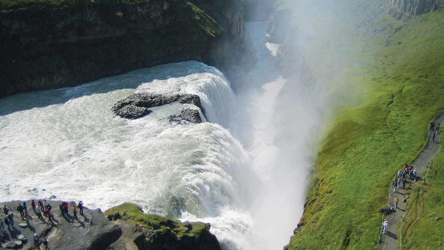 Icelandic Golden waterfall