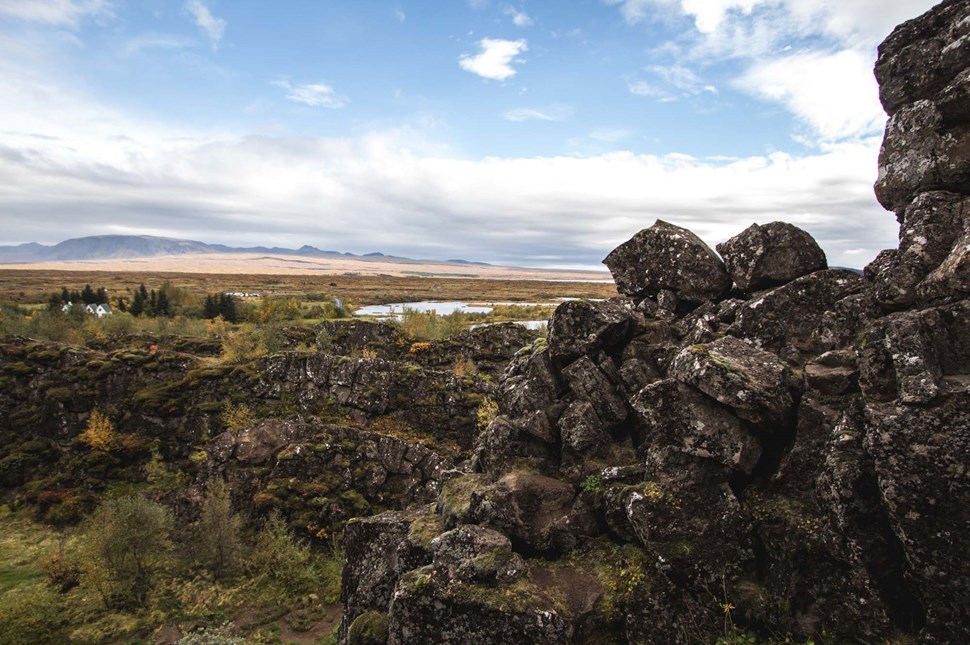 Rocks of Thingvellir National Park in Iceland