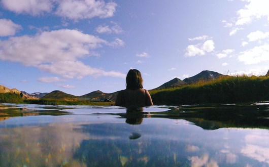 Swimming in Iceland