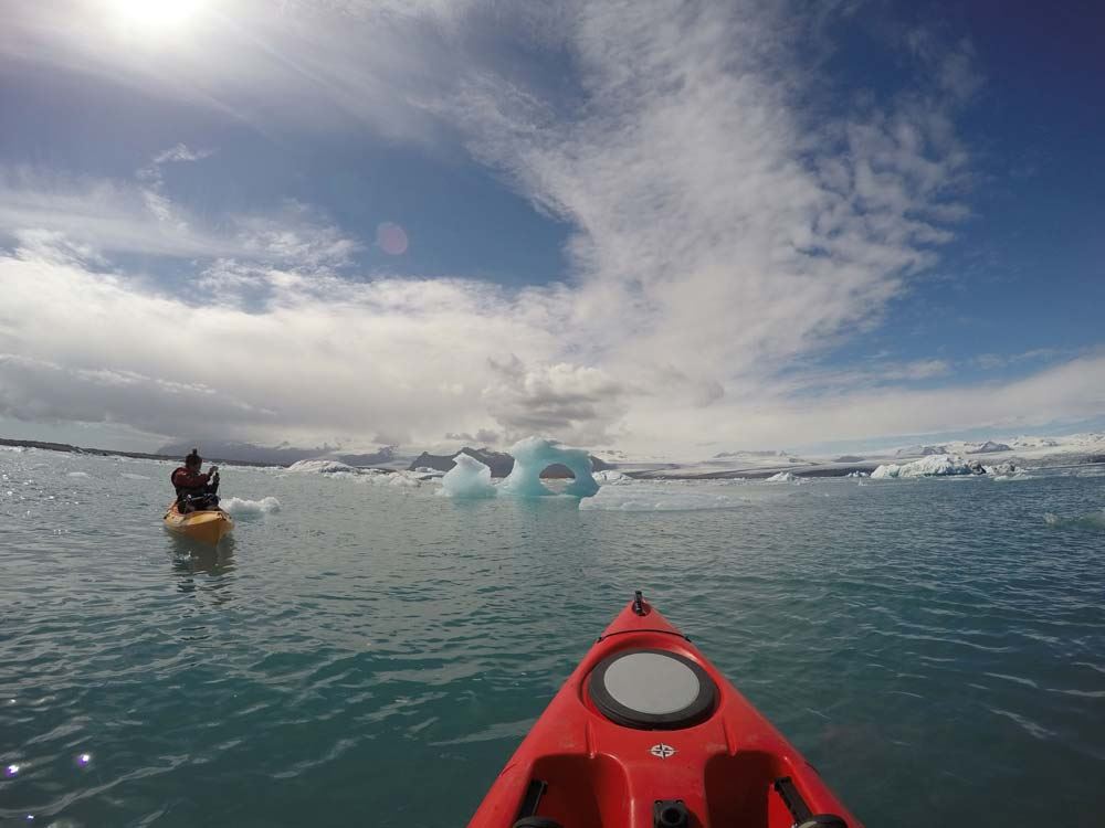 Jokulsarlon glacier kayaking tour