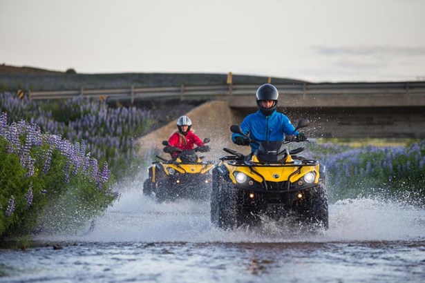 extreme ATV's river drive in Iceland
