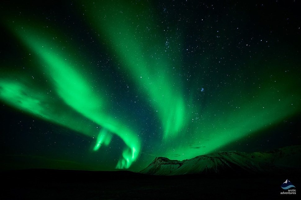 Northern Lights in the sky at night