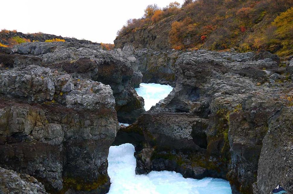 Barnafoss waterfall in Iceland