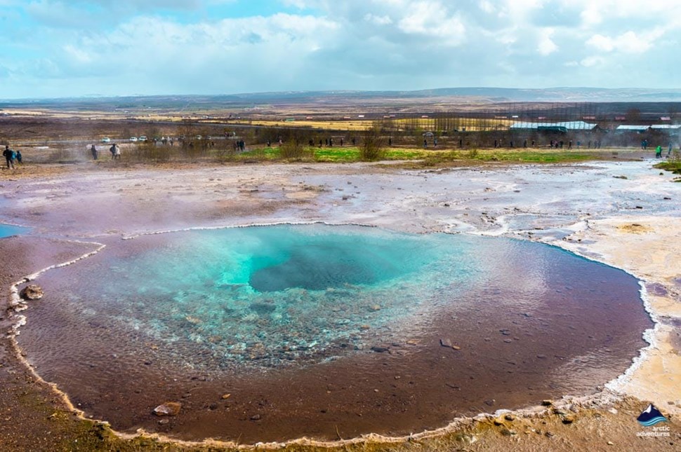 geothermal pool of Icelandic geyser