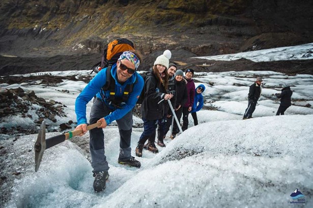 extreme glacier hiking in Iceland