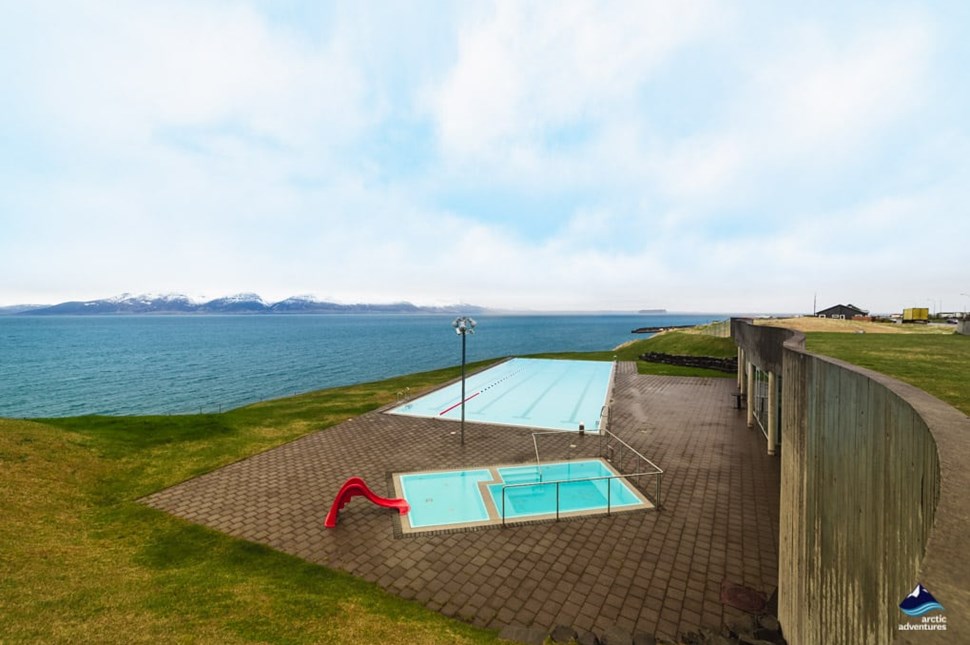 Hofsos infinity pool in Iceland