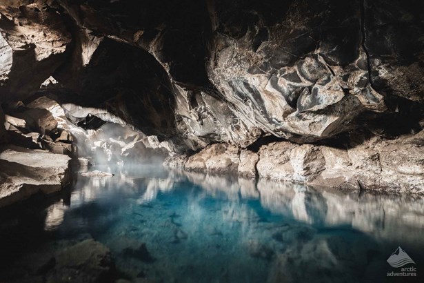Grotagja cave in North of Iceland